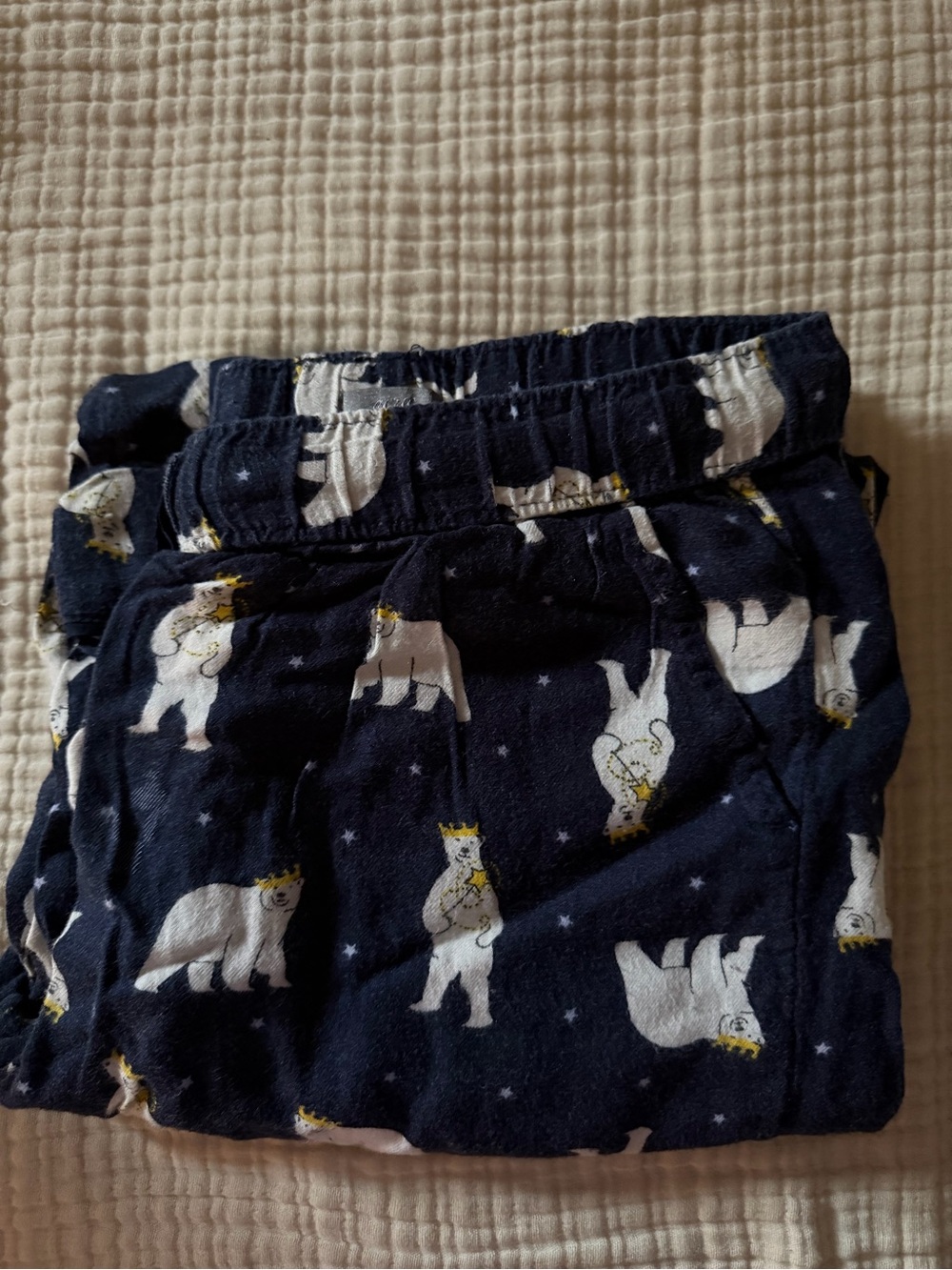 aerie Navy Polar Bear Print Lounge Pants